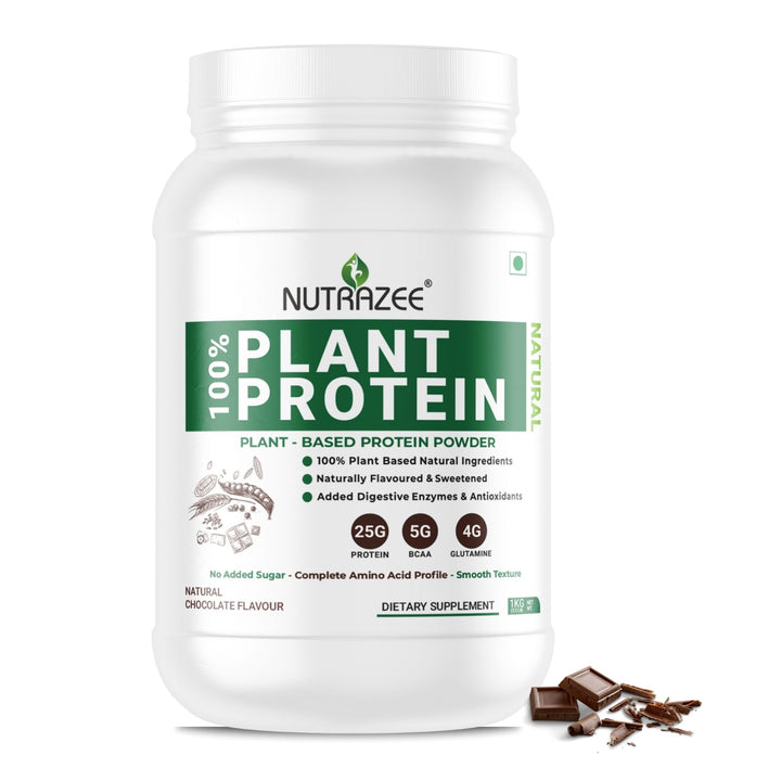 Nutrazee 100% Plant Based Protein Vegan Powder Supplement for men & women India