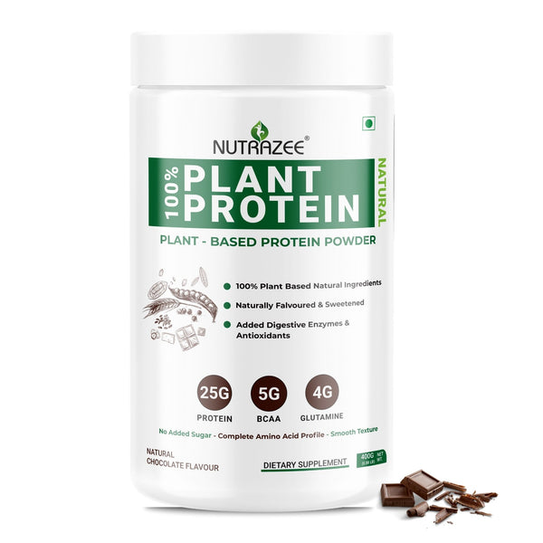 Nutrazee 100% Plant Based Protein Vegan Powder Supplement for men & women India