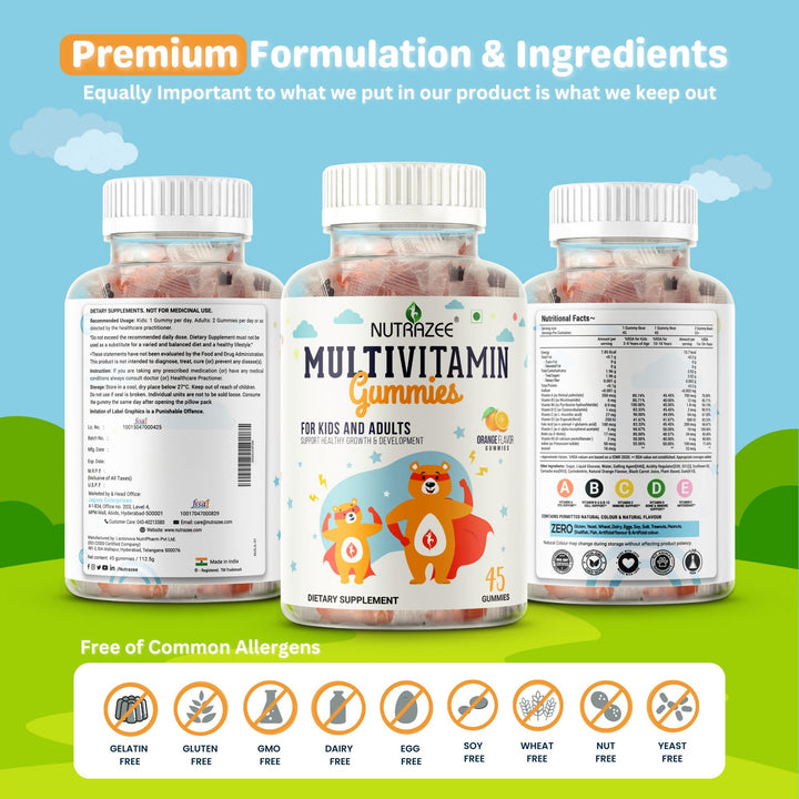 No Common Allergens, Premium Formulation gummies