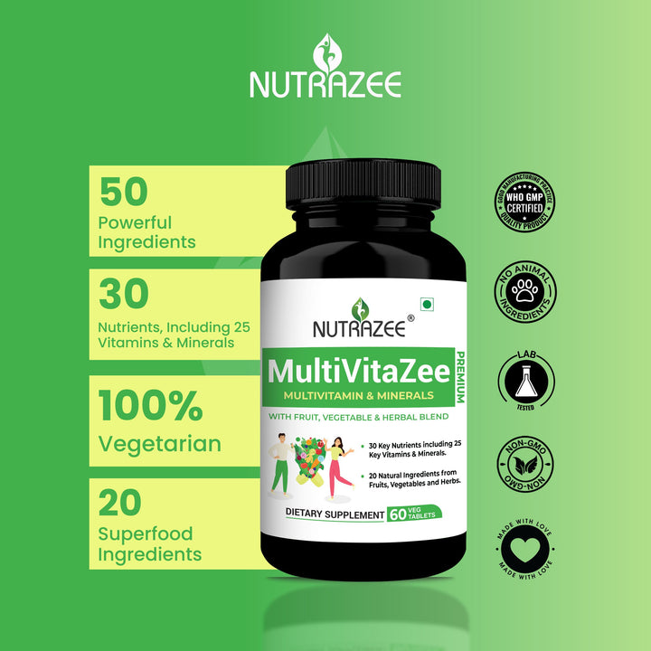 multivitazee combination of vitamins minerals fruits vegetable and herbs
