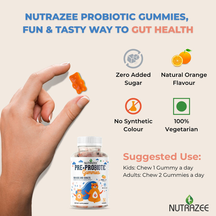 Fun tasty probiotic gummies for Gut Health