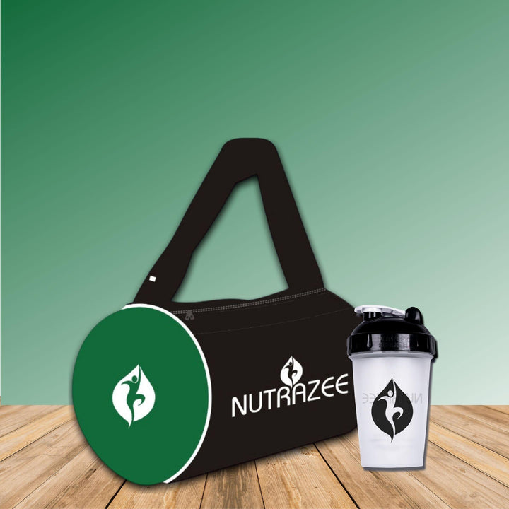 Nutrazee Pro Shaker & Multipurpose Gym Sport Duffle Bag - Nutrazee
