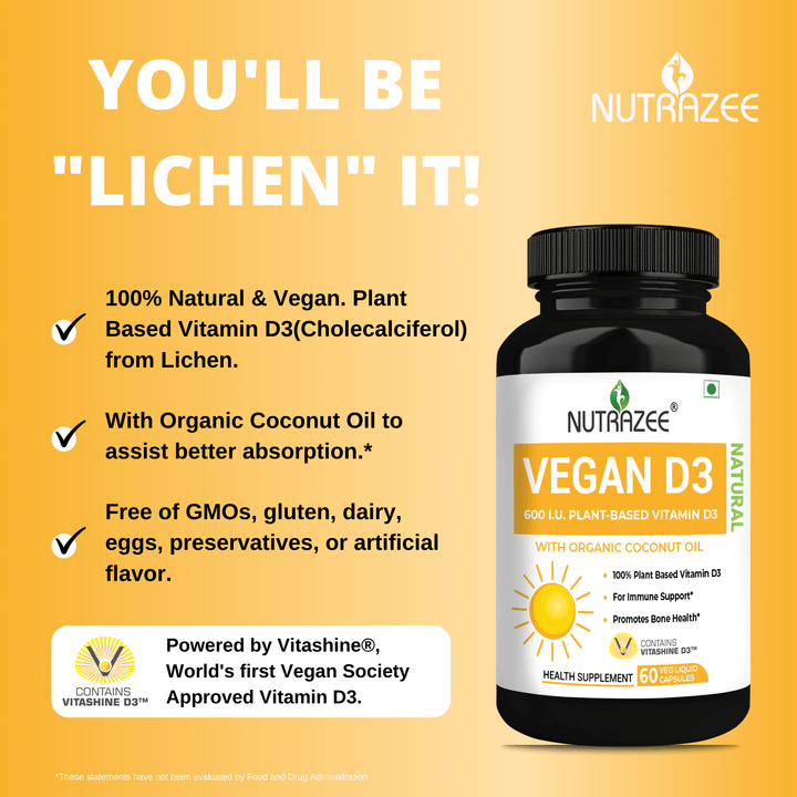 vitamin d from lichen source cholecalciferol vegan vegetarian India