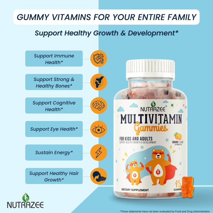 nutrazee multivitamin gummies supplement for kids family health benefits