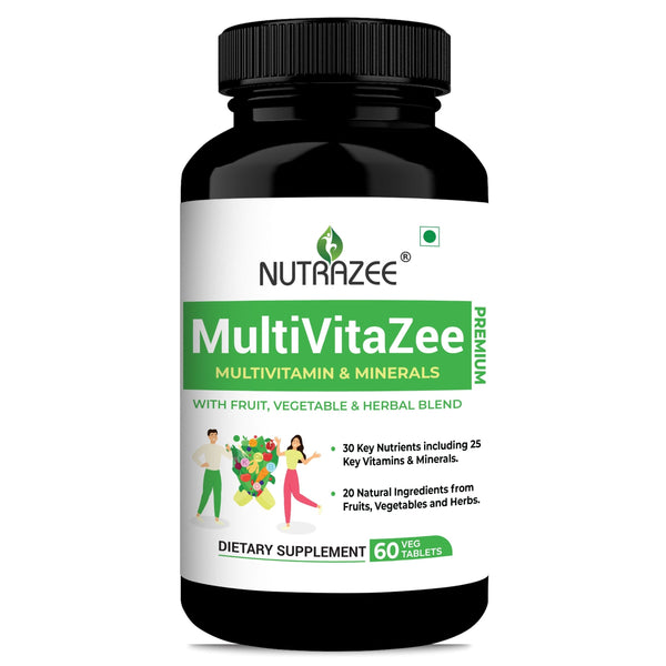 nutrazee multivitazee multivitamin minerals supplement vegan tablet for men women